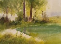Mudeeha Ali, 10 x 14 Inch, Water Color On Paper, AC-MALI-010